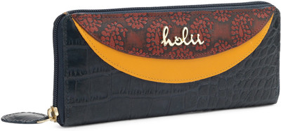 

Holii Women Casual, Evening/Party Multicolor Genuine Leather Wallet(8 Card Slots), Blue