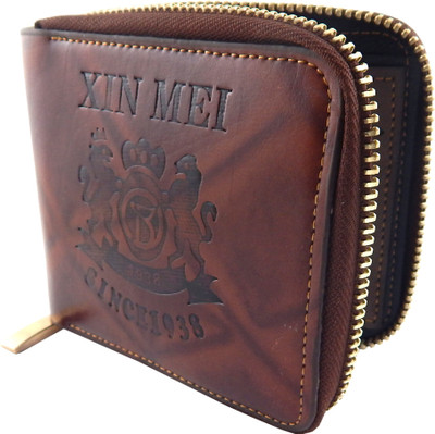 

Bovi'S Men Khaki Artificial Leather, Fabric Wallet(8 Card Slots)