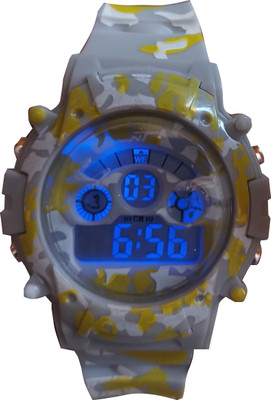 

SS Traders -Grey Sports watch with ALaram ,Lights for kids - Good gifting Item Watch - For Boys & Girls