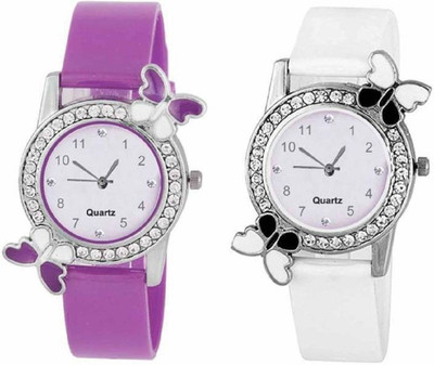 

Miss Perfect New Stylish Moveble Diamond Combo Watch For Girls & Women OD-189-49 Watch - For Girls Watch - For Men & Women