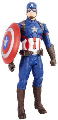 

Akrobo Super Hero Titan Series Captain America 12 inch Action Figure Avengers Toys(Blue, White)
