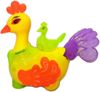 

Baby Toys Moving beautiful peacock(Yellow)