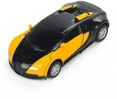 

DINAARKAN ONE STEP TRANSFORMATIONBUGATTI ROBOT CAR WITH BUMP ACTION(Yellow)