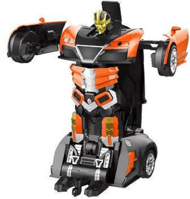 

DINAARKAN ONE STEP TRANSFORMATION BUGATTI ROBOT CAR WITH BUMP ACTION(Orange)