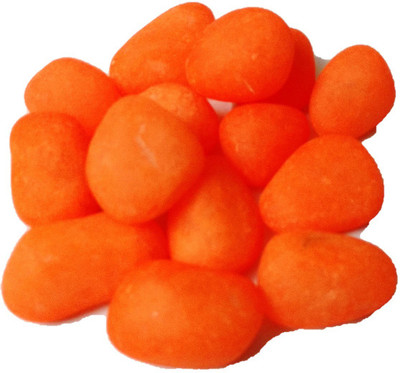 

DS Creations Vibrant Orange Stone/gravel/pebbles for aquarium, vases, lawn, table and fountain, 475g Gravel Unplanted Substrate(Orange)