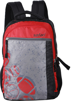 

Safari Folk 2 Backpack (Black) 19.0 L Backpack(Black, Red)