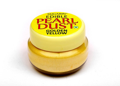 

SUGARIN Edible Pearl Dust, Golden Yellow Icing(4.25 g, NA)