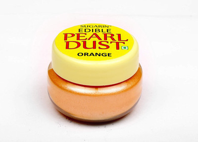 

SUGARIN Edible Pearl Dust, Orange Icing(4.25 g, NA)