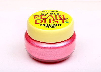 

SUGARIN Edible Pearl Dust, Brilliant Pink Icing(4.25 g, NA)