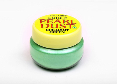 

SUGARIN Edible Pearl Dust, Brilliant Green Icing(4.25 g, NA)