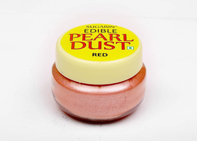 

SUGARIN Edible Pearl Dust, Red Icing(4.25 g, NA)
