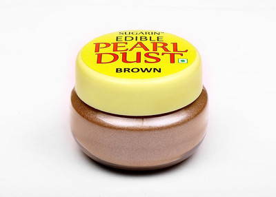 

SUGARIN Edible Pearl Dust, Brown Icing(4.25 g, NA)