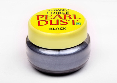 

SUGARIN Edible Pearl Dust, Black Icing(4.25 g, NA)