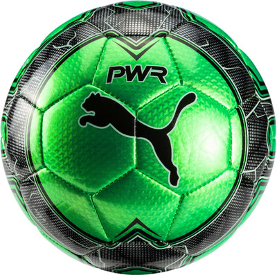 Puma evoPOWER Vigor Graphic 4 mini Football - Size: (Pack of 1, Black, Green, Green gecko-black-white