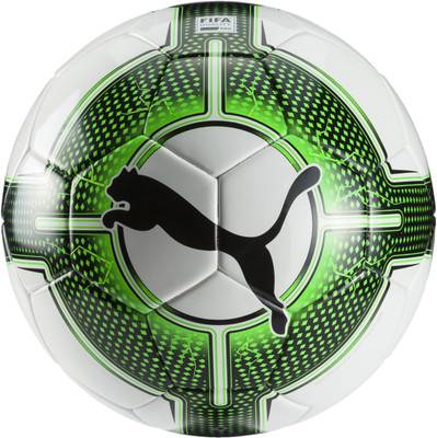 

Puma evoPOWER 1.3 Futsal FIFA App Football - Size: (Pack of 1, White, Green, White-green gecko-black
