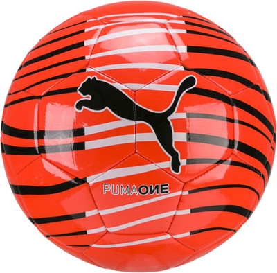 

Puma One Wave Ball Football - Size: (Pack of 1, Red, Black, Fiery coral-black-white