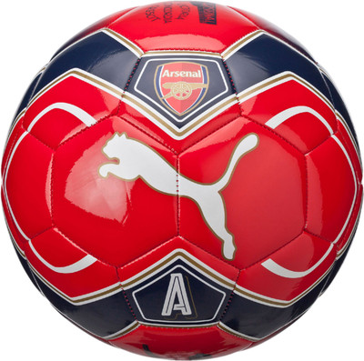 

Puma Arsenal Fan Ball Football - Size: (Pack of 1, Red, Blue, High risk red-white-peaco