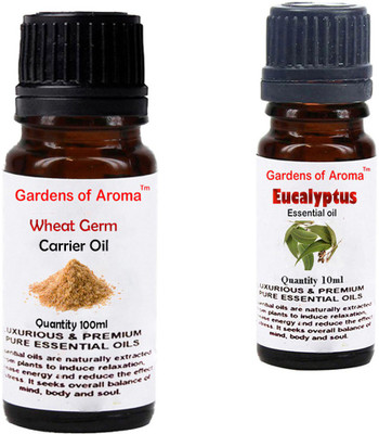 

Gardens Of Aroma Wheat germ Carrier Oil And Eucalyptus Essential Oil(110 ml)