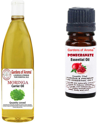 

Gardens Of Aroma Moringa Carrier Oil And Pomegranate Essential Oil(210 ml)