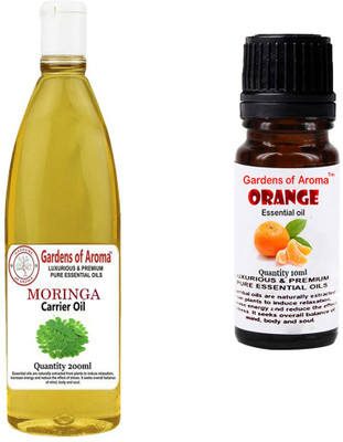 

Gardens Of Aroma Moringa Carrier Oil And Orange Essential Oil(210 ml)