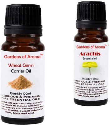 

Gardens Of Aroma Wheat germ Carrier Oil And Arachis Essential Oil(110 ml)