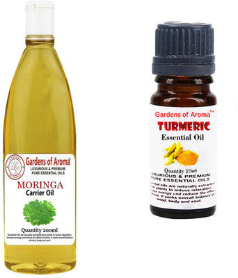 

Gardens Of Aroma Moringa Carrier Oil And Tumeric Essential Oil(210 ml)