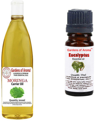 

Gardens Of Aroma Moringa Carrier Oil And Eucalyptus Essential Oil(210 ml)