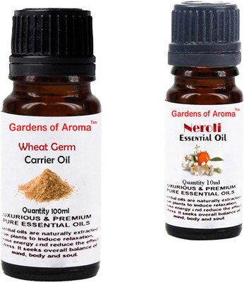 

Gardens Of Aroma Wheat germ Carrier Oil And Neroli Essential Oil(110 ml)