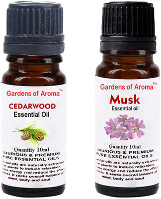 

Gardens Of Aroma Cedarwood Essential Oil And Musk Essential Oil(20 ml)