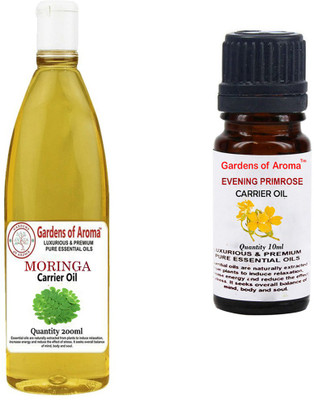 

Gardens Of Aroma Moringa Carrier Oil And Evening primrose Carrier Oil(210 ml)
