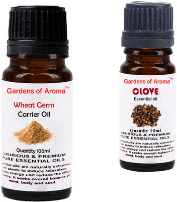 

Gardens Of Aroma Wheat germ Carrier Oil And Clove Essential Oil(110 ml)