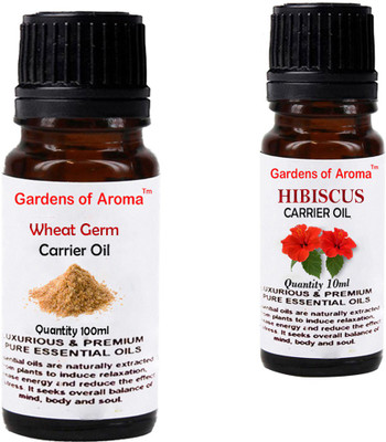 

Gardens Of Aroma Wheat germ Carrier Oil And Hibiscus Carrier Oil(110 ml)