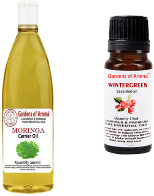 

Gardens Of Aroma Moringa Carrier Oil And Wintergreen Essential Oil(210 ml)