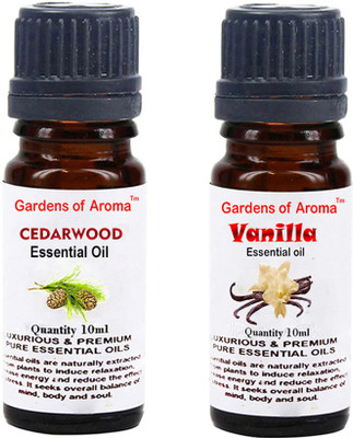 

Gardens Of Aroma Cedarwood Essential Oil And Vanilla Essential Oil(20 ml)