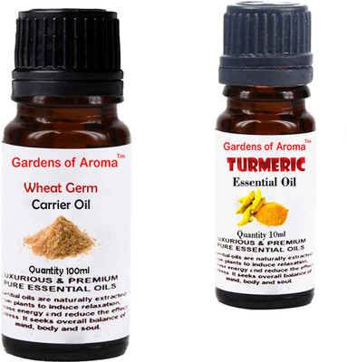 

Gardens Of Aroma Wheat germ Carrier Oil And Tumeric Essential Oil(110 ml)