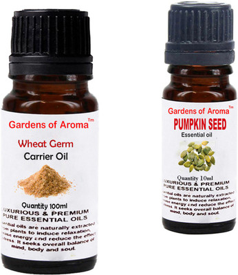 

Gardens Of Aroma Wheat germ Carrier Oil And Pumkinseed Essential Oil(110 ml)