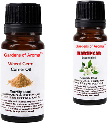 

Gardens Of Aroma Wheat germ Carrier Oil And Harshingar Essential Oil(110 ml)