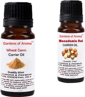 

Gardens Of Aroma Wheat germ Carrier Oil And Macadamia Nut Carrier Oil(110 ml)