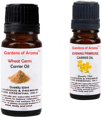 

Gardens Of Aroma Wheat germ Carrier Oil And Evening primrose Carrier Oil(110 ml)