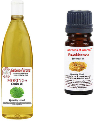 

Gardens Of Aroma Moringa Carrier Oil And Frankincense Essential Oil(210 ml)