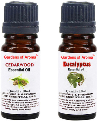 

Gardens Of Aroma Cedarwood Essential Oil And Eucalyptus Essential Oil(20 ml)