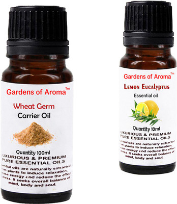 

Gardens Of Aroma Wheat germ Carrier Oil And Lemon eucalyptus Essential Oil(110 ml)