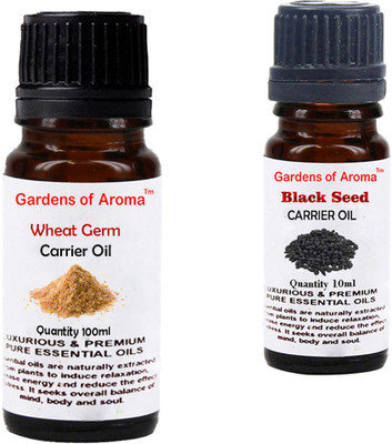 

Gardens Of Aroma Wheat germ Carrier Oil And Black Seed carrier Oil(110 ml)