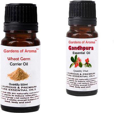 

Gardens Of Aroma Wheat germ Carrier Oil And Gandhpura Essential Oil(110 ml)