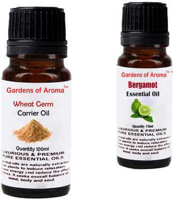 

Gardens Of Aroma Wheat germ Carrier Oil And Bergamot Essential Oil(110 ml)