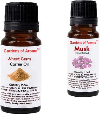 

Gardens Of Aroma Wheat germ Carrier Oil And Musk Essential Oil(110 ml)