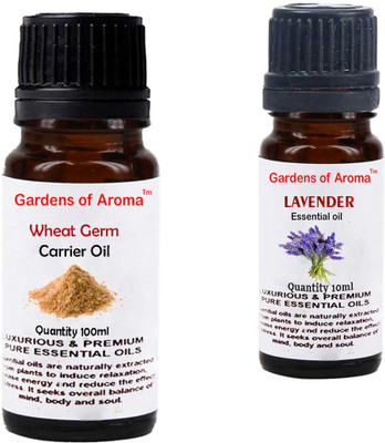 

Gardens Of Aroma Wheat germ Carrier Oil And Lavender Essential Oil(110 ml)