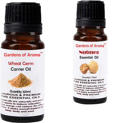 

Gardens Of Aroma Wheat germ Carrier Oil And Nutmeg Essential Oil(110 ml)