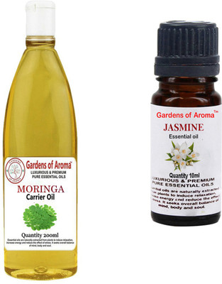 

Gardens Of Aroma Moringa Carrier Oil And Jasmine Essential Oil(210 ml)