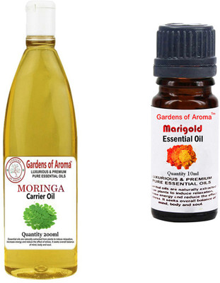 

Gardens Of Aroma Moringa Carrier Oil And Marigold Essential Oil(210 ml)